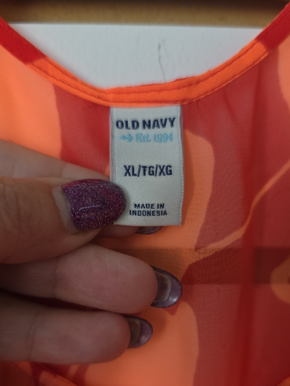 Old Navy Sheer Tank Top XL - Picture 4 of 4